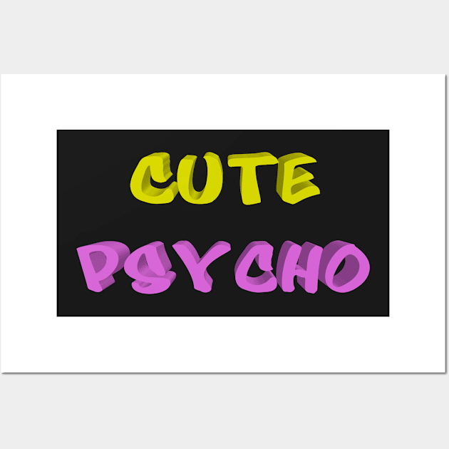 Cute psycho Wall Art by melcu